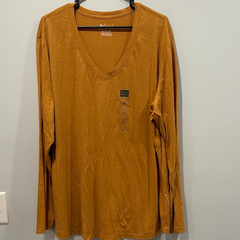 Natural Reflections Women's Mustard Long Sleeve Tee